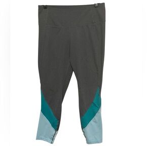 Tangerine Gray & Blue Leggings